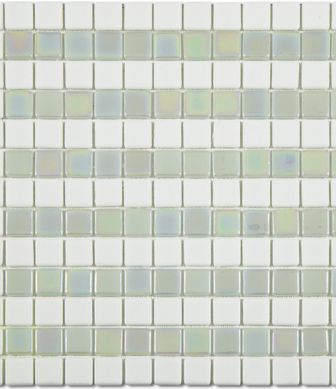 Alttoglass Mosaic Platino Lineal Blanco mini