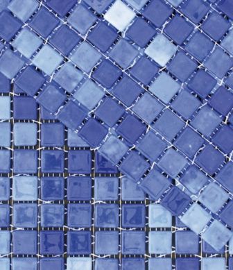 Mosaic tiles Acqua 1 Cobalto mini