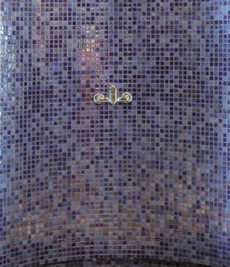 Glass mosaic tiles Acquaris Cobalto mini