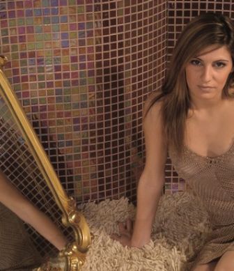 Glass mosaic tiles Acquaris Jacaranda mini