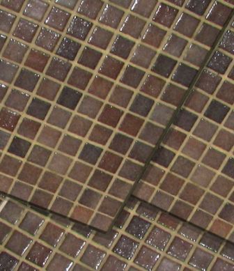 Swimming pool mosaic tiles Bruma 6003 Marron Morado mini