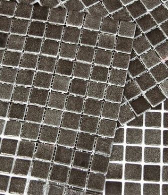 Swimming pool mosaic tiles Bruma 9001 Negro mini