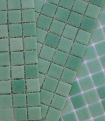 Swimming pool mosaic tiles Bruma 3001 Verde Acqua mini