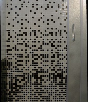 Wall mosaic tiles Degradado Negro mini