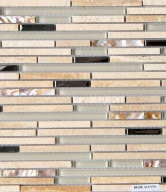 Mosavit mosaic Lluvia Beige mini