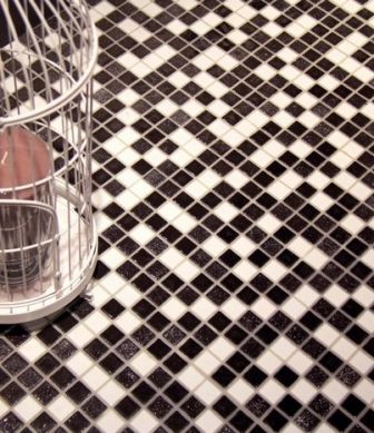 Mosavit mosaic Moondance Blanco Y Negro mini