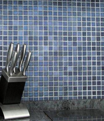 Wall mosaic tiles Nacare Azul mini