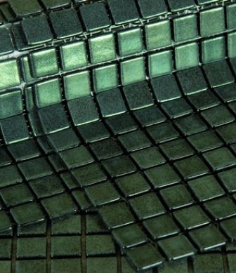 Wall mosaic tiles Nacare Verde mini