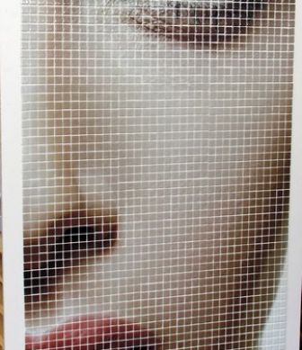 HD glass mosaic tiles Women face mini
